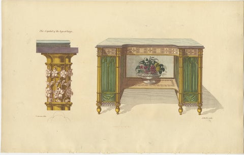 Set of 10 Antique Prints of Various Furniture by Sheraton '1805', view 10