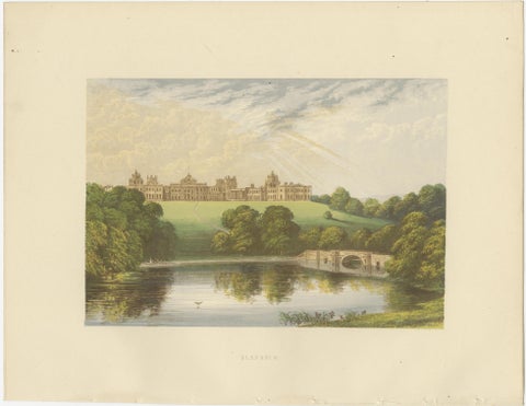 Victorian Country House Views, Trentham, Wollaton, Inveraray, Fountains, c.1850, view 6