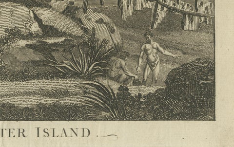 Monuments of Easter Island: An Early European View of the Moai Statues, c.1785, close-up 3
