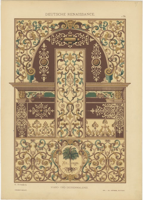 Compilation of German Renaissance Artwork from Der Ornamentenschatz, 1887, view 9