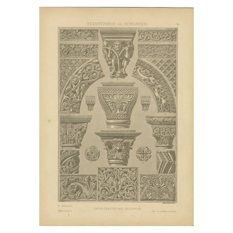 Byzantine and Romanesque Architectural Elements, Ornamentenschatz, 1887