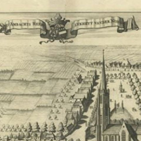 Antique Print of the Heerlijkheid Nisse Estate by Smallegange, 1696, close-up 1