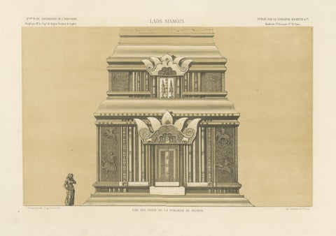 Une des Faces de la Pyramide de Peunom, Peunom Pyramid Facade c.1873-1875, view 3