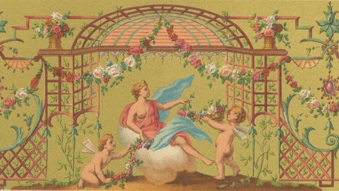 18th Century French Ceiling Design, Neoclassical Fresco and Grotesques, Plate X, close-up 4