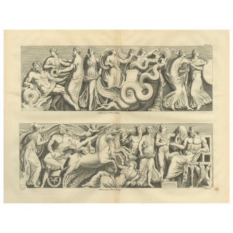Monumental Classical Frieze, Montfaucon Antiquity Explained, London 1721