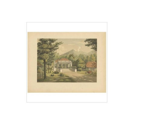 Antique Print of a House on Java by M.T.H. Perelaer, 1888, view 3