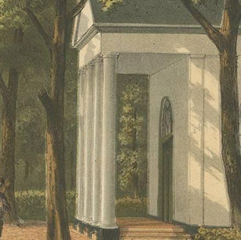 Antique Print of the Buitenzorg Estate in Batavia by M.T.H. Perelaer, 1888, close-up 2