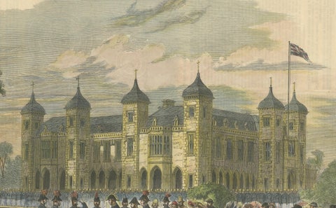 The Government House in Perth, Western Australia, Illustrated London News, 1864, close-up 3