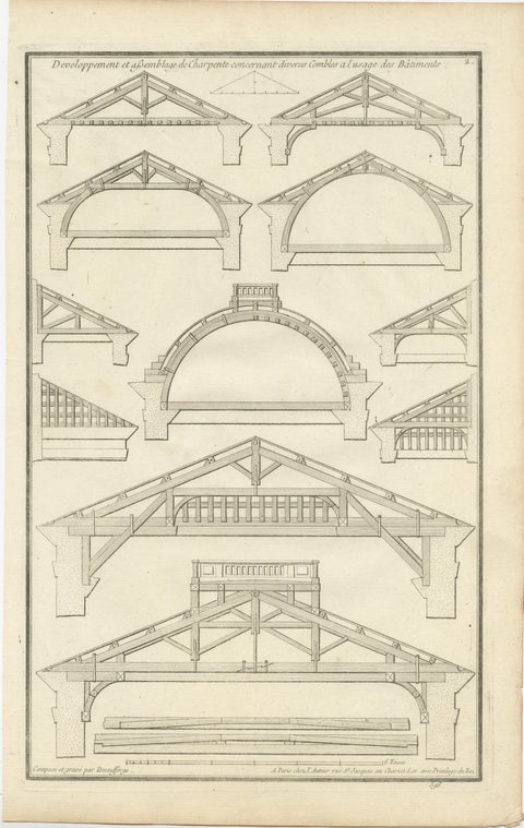 18th Century Architectural Mastery by Neufforge in Engravings, Circa 1770, view 6