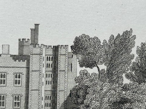 West View of Cowdray House, Historic Sussex Estate Engraving, 1796, view 7