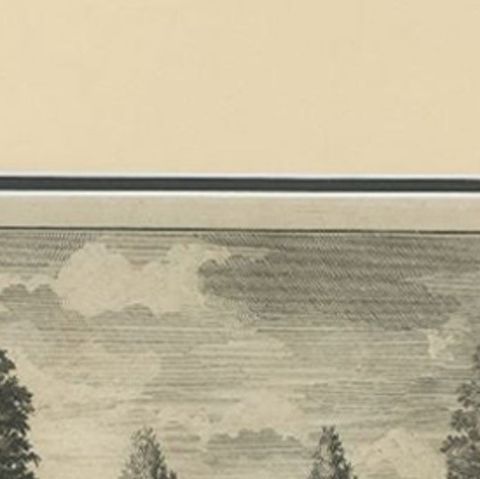 Antique Print of the Buitenrust Estate, Maliebaan, the Hague, the Netherlands, close-up 1