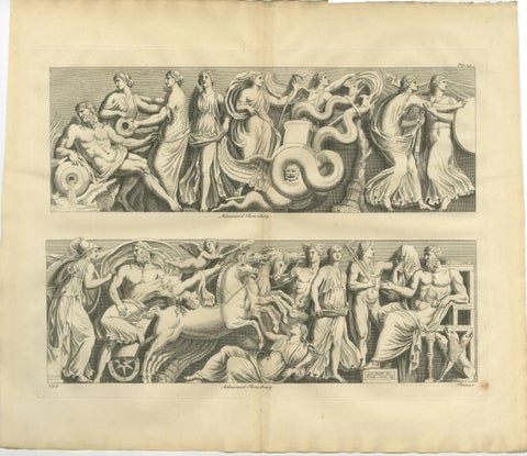 Monumental Classical Frieze, Montfaucon Antiquity Explained, London 1721, view 2