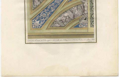 Antique Architecture Print of Ornaments 'Tav. XIV' by Albertolli, view 3