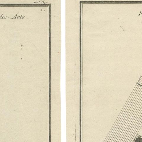Neoclassical Visions: De Neufforge's Temple Designs Original Engravings, ca.1770, close-up 1