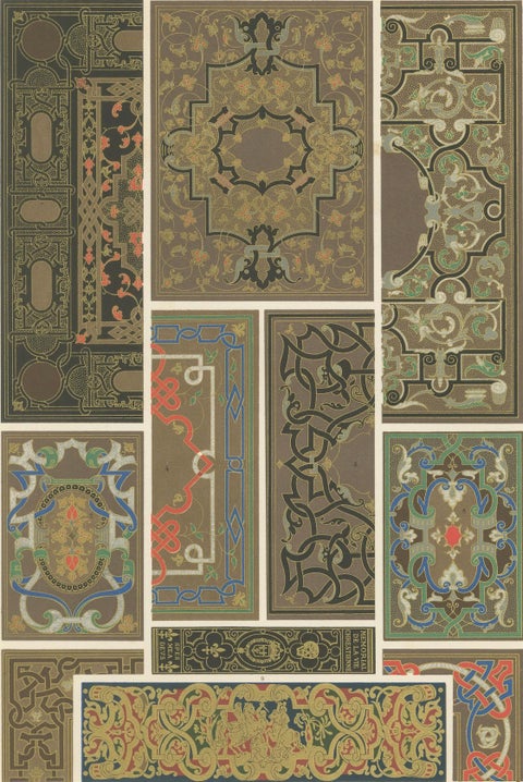Renaissance Decorative Panels, 16th–17th Century Ornament, Plate LXIX, 1869, close-up 5