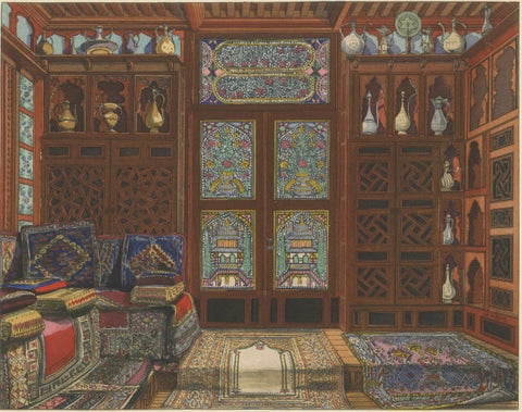 The Oriental Chamber: An Ottoman Interior of Textiles and Carved Wood, 1900, close-up 2