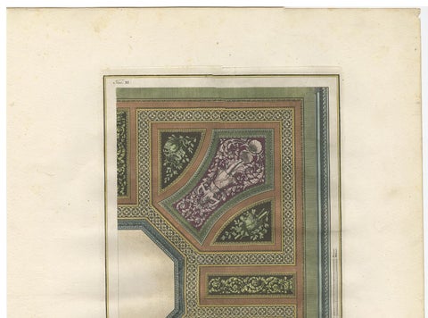 Antique Architecture Print of Ornaments 'Tav. XI' by Albertolli, view 3