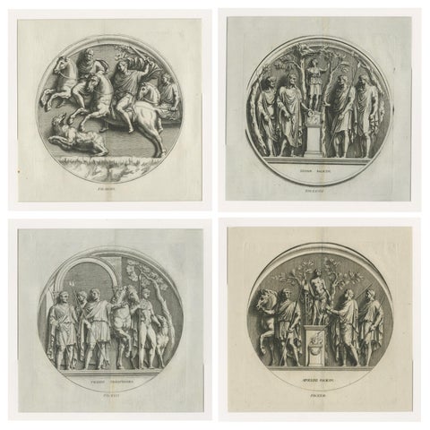 Grand Roman Relief Engravings after Antique Sculpture, Montfaucon 1721, view 4