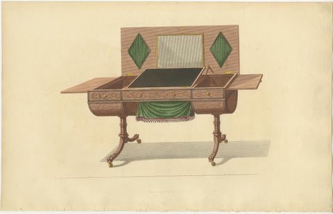 Set of 10 Antique Prints of Various Furniture by Sheraton '1805', view 6
