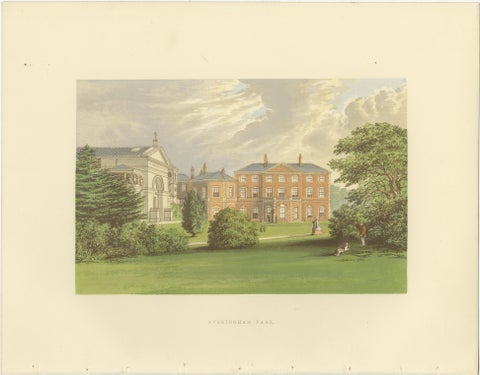 Victorian Country House Lithographs– Garnstone, Knowsley, Eaton, Holme Lacy 1850, view 7