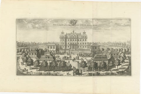 Baroque Opulence: The Eastern View of SIQVO Palace in Swidde's 1696 Engraving, view 2