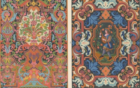 Baroque and Pastoral Motifs, Decorative Panels, Plate LXXXIII, ca.1869, close-up 4