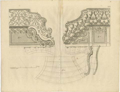 Baroque Elegance: Van der Horst's Staircase Engravings, 1739, view 2