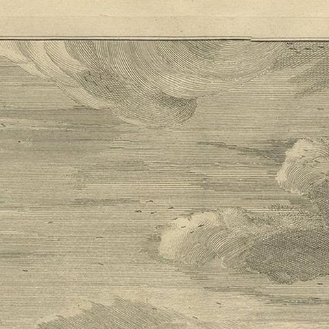 Antique Print of the Castle of Batavia, Capital of the Dutch East Indies, 1726, close-up 1