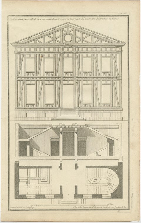 18th Century Architectural Mastery by Neufforge in Engravings, Circa 1770, view 3