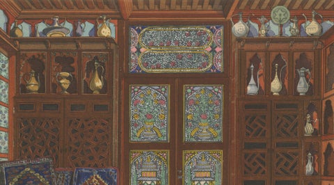 The Oriental Chamber: An Ottoman Interior of Textiles and Carved Wood, 1900, close-up 3