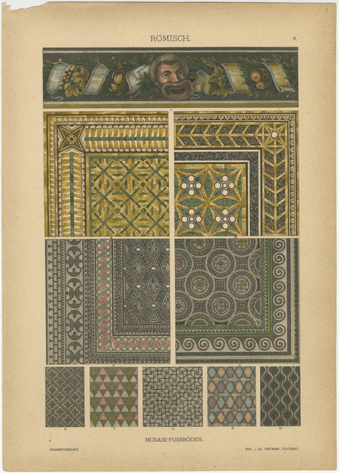 Classic Greek and Roman Designs from Dolmetsch's 1887 Ornament Treasury, view 3