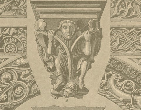 Byzantine and Romanesque Architectural Elements, Ornamentenschatz, 1887, close-up 1