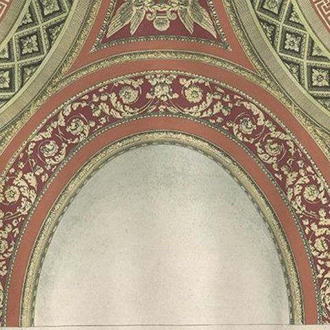 Antique Architecture Print of Ornaments 'Tav. II' by Albertolli, close-up 2