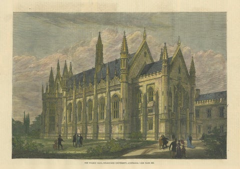 Wilson Hall, Melbourne University, Australia, Gothic Revival Landmark, 1879, close-up 4