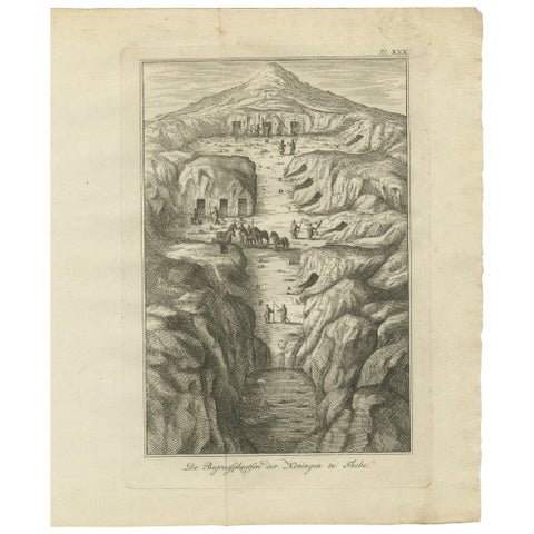 Royal Tombs in the Valley of the Kings, Thebes, Antique View, Egypt 1776