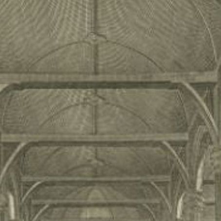 Antique Print of the Interior of the 'Nieuwezijds Kapel' by Goeree, 1765, close-up 1